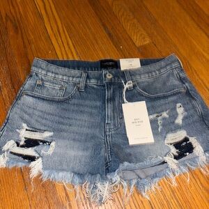 •Lucky brand• Mid Rise Distressed Denim Shorts